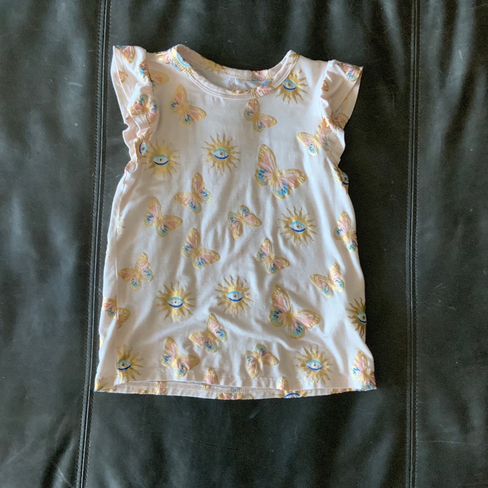 Posh Peanut 3T-4T Butterfly foil top